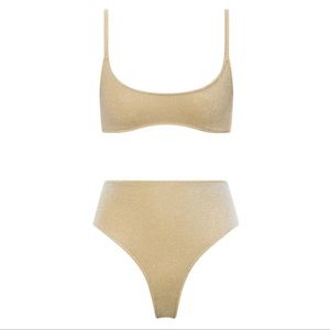 Triangl Swimwear Kate Gold NWT